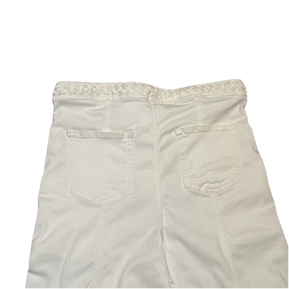 NWT FRAME Braided Wide Leg Jeans Women's Sz:32 White Waist High Rise - Picture 16 of 16